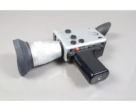 A Braun Nizo 801 Macro Super 8 Cine Camera, serial no 1232169, body G, motor runs at 18, 24 and 54 frames/sec, meter reacts t