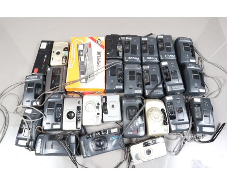 A Tray of Boots Compact Cameras, 28 approx examples; many with Ricoh lenses; models including C35AF (7), C35FF (5), 401AF, 80