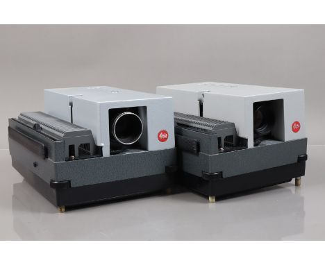 Two Leitz Wetzlar Pradovit Color 250 Autofocus Slide Projectors, for 50 x 50mm slides, each with 24V 250W lamp, a Leitz Color