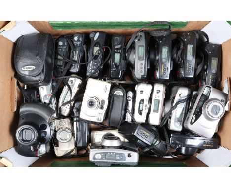 A Tray of Samsung Compact Cameras, 30 approx examples; models including AF Zoom 1050, Fino 105 SE, Slim Zoom 145S Panorama, P