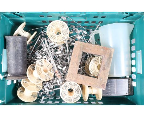 Darkroom Accessories, a good quantity of Kodak print drying frames, plastic devolping tank spirals, a box of Ilford Multigrad