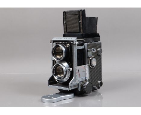 A Mamiya C3 Professional TLR Camera, serial no 254363, body G, some wear to edges, bellows G, with Mamiya 80mm f/2.8 lens, sh
