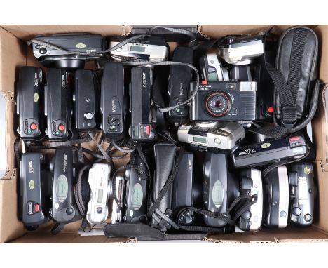 A Tray of Pentax Compact Cameras, 25 approx examples; models including Zoom 60, Zoom 70-X, Zoom 105 Super, PC-500, Espio 170S