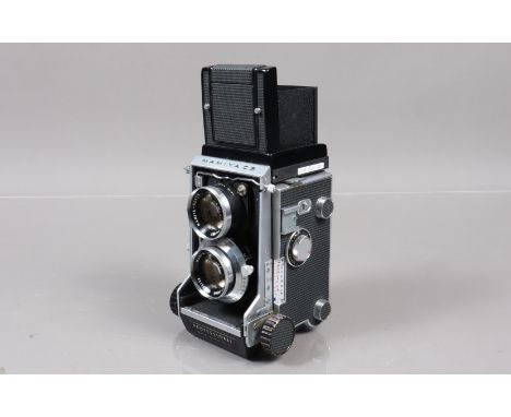 A Mamiya C3 Professional TLR Camera, serial no 213236, body G, light wear, bellows G-VG, with Mamiya Sekor 80mm f/2.8 lens, s