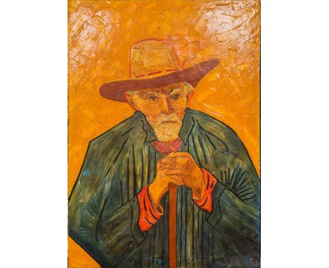 TOM KEATING (1917-1984) British, After VINCENT VAN GOGH (1853-1890) Dutch (AR)Self Portrait as an Old ManOil on canvas, inscr
