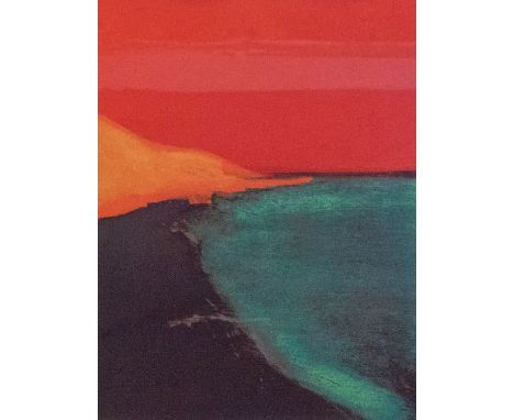 Tom Hammick Limited Edition print entitled 'Yellow Sands 1' 63/90. Signed, dated and numbered in pencil. Advanced Graphics Lo