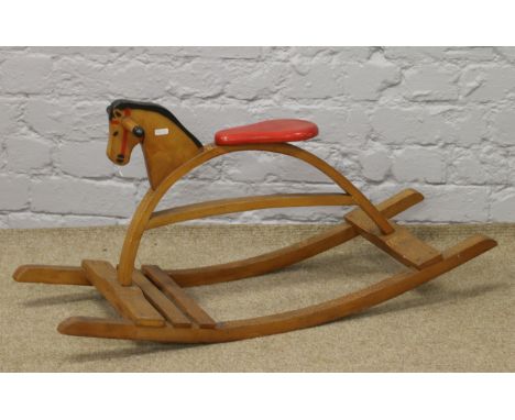A vintage rocking horse.