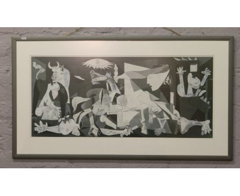 After Pablo Picassso 1937 Guernica framed print.
