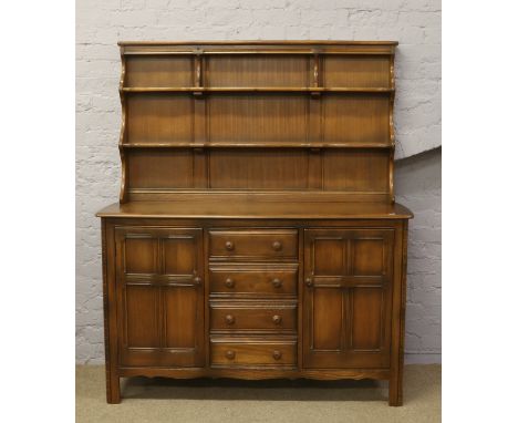 An Ercol chestnut Welsh dresser.