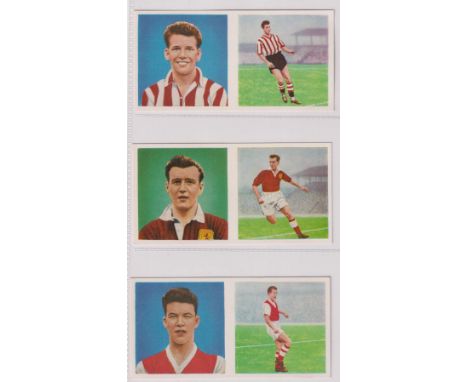 Trade cards, Football, two sets, Chix Footballers (Portrait &amp; Action) (25-48, 24 cards) &amp; Nabisco Footballers (24 car