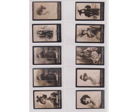 Cigarette cards, Ogden's, Guinea Gold, Actresses, Base M, 212 cards, all with initials starting 'D' appears to be all 203 dif