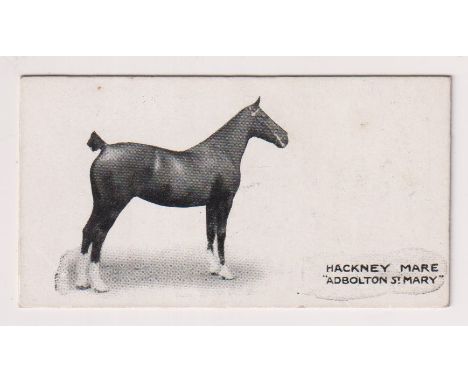 Cigarette card, Taddy, Famous Horses &amp; Cattle, type card, no 39, Hackney Mare 'Adbolton St Mary', (some very light foxing