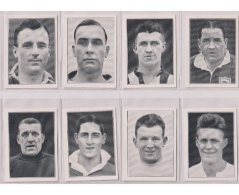 Cigarette cards, Hill's, 2 sets, Popular Footballers Series B 'M' size (20 cards) &amp; Famous Footballers (additional) (51-7