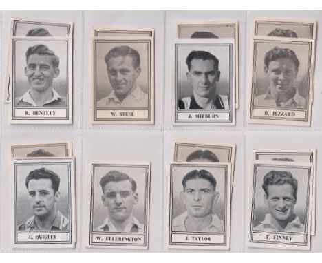 Trade cards, Barratt's, Famous Footballers (New Series), 'M' size (set, 50 cards plus 26 variation cards) (mostly gd/vg) 