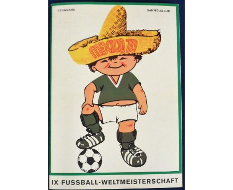 Trade cards, Germany, Bergmann, Mexico 70, special album complete with all 96 cards '1X Fussball Weltmeisterschaft, Mexico 70