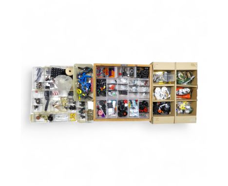 Meccano etc - Quantity of Misc. Items and Large Quantity of Screws, nuts, bolts etc.  Two boxes: Box 1 - Very large quantity 