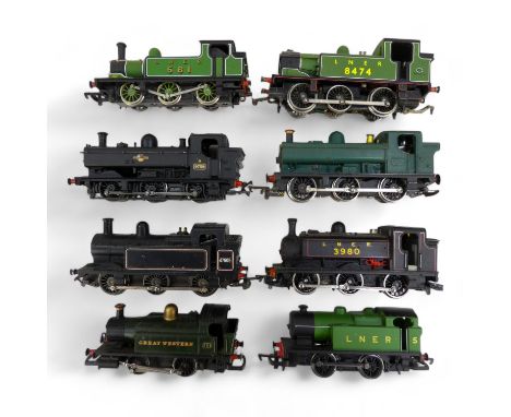 '00' Gauge Steam Tank Locomotives x8 Comprising of six 0-6-0 locomotives x 8 Comprising of six 0-6-0 locomotives and two 0-4-