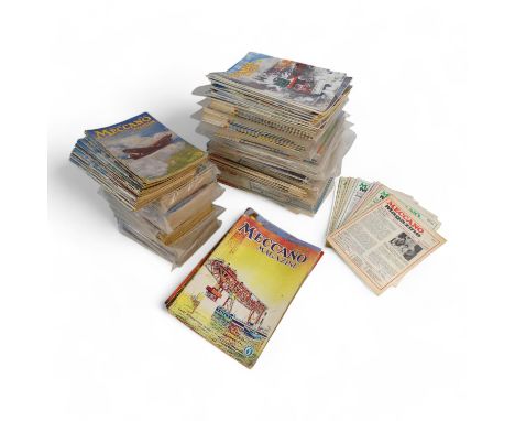 Meccano Magazine 1940's - 1970's. A large box containing in excess of 150 magazines, many complete year runs for 1950's and 1