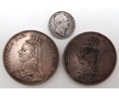 VICTORIA&nbsp;1 Crown&nbsp;2nd portrait 1889 Obverse crowned and veiled bust ('Jubilee Head') of Queen Victoria left, legend 