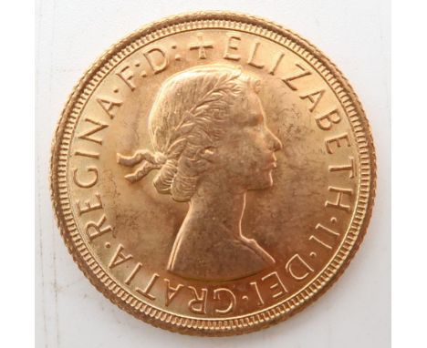 Elizabeth II&nbsp;(1952-2022) 1 Sovereign 1967 Obverse 1st portrait of Queen Elizabeth II laureate right +&nbsp;ELIZABETH·II·