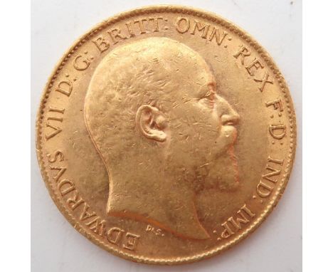 EDWARD VII&nbsp;½ Sovereign 1902 Obverse portrait of King Edward VII facing right legend around&nbsp;EDWARDVS VII D: G: BRITT