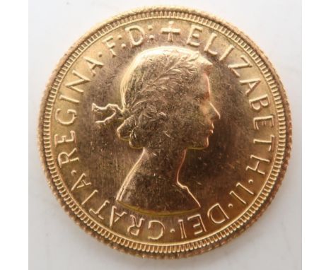 Elizabeth II&nbsp;(1952-2022) 1 Sovereign 1967 Obverse 1st portrait of Queen Elizabeth II laureate right +&nbsp;ELIZABETH·II·