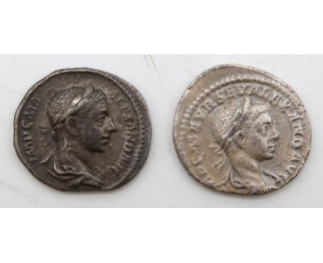 Severus Alexander (Marcus Aurelius Severus Alexander)&nbsp;(222-235) 1 Denarius SEAR 2120 Obverse bust of Severus Alexander, 