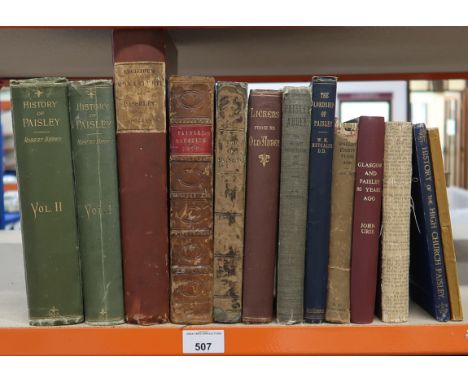 PAISLEY Brown, Robert&nbsp;The History of Paisley From the Roman Period Down to 1884 Two volumes,&nbsp; J. &amp; J. Cook, Pai