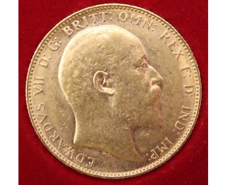 EDWARD VII&nbsp;(1901-1910)&nbsp;1 Sovereign 1905 Obverse portrait of King Edward VII facing right legend around&nbsp; EDWARD