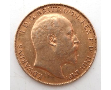 EDWARD VII&nbsp;½ Sovereign 1903 Obverse portrait of King Edward VII facing right legend around&nbsp;EDWARDVS VII D: G: BRITT