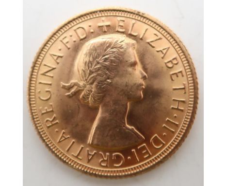 Elizabeth II&nbsp;(1952-2022) 1 Sovereign 1967 Obverse 1st portrait of Queen Elizabeth II laureate right +&nbsp;ELIZABETH·II·