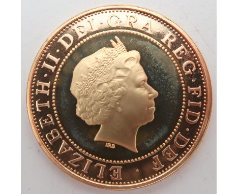 ROYAL MINT&nbsp;Proof Two Pounds 2008 ,&nbsp;weight 15.97g, diameter 28.40mm, struck in 22-carat yellow and red gold, Centena