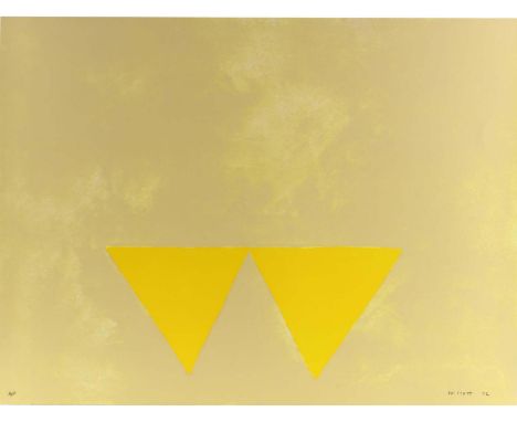 William Scott CBE, RA, 1913-1989 FIRST TRIANGLES (from A Poem or Alexander)Screenprint, sheet size 23 1/8" x 30 5/8" (59 x 78