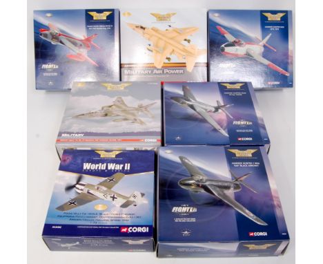 Corgi Aviation Archive 1/72nd scale diecast aircraft group, mixed series to include Military Air Power and Jet Fighter Power,