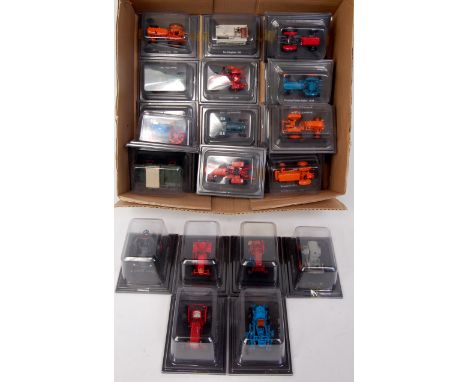 84 Hachette Partworks Collection and similar tractor group, all boxed in bubble/hard plastic cases, mixed examples to include