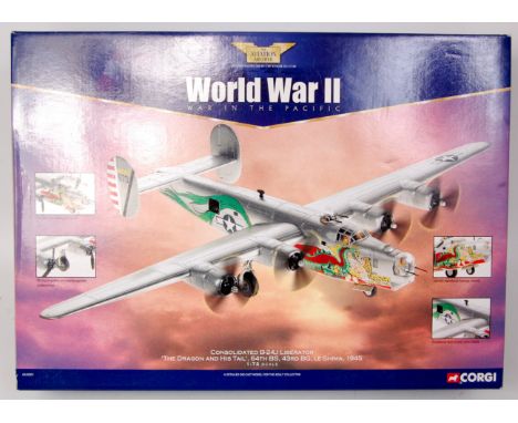 Corgi Aviation Archive 1/72nd scale model of a Consolidated B-24J Liberator "The Dragon and His Tail", 64th BS, 43rd BG, Le S