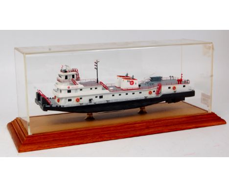 Classic Construction Models, Brass Precision scale 1/186 model of a Ohio River Towboat, limited edition to 100 pieces, produc