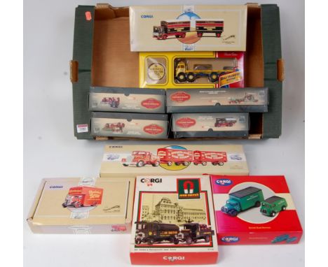 Corgi Classics boxed commercial vehicle and steam related diecast group, all 1/50th scale, 10 examples to include Vintage Glo