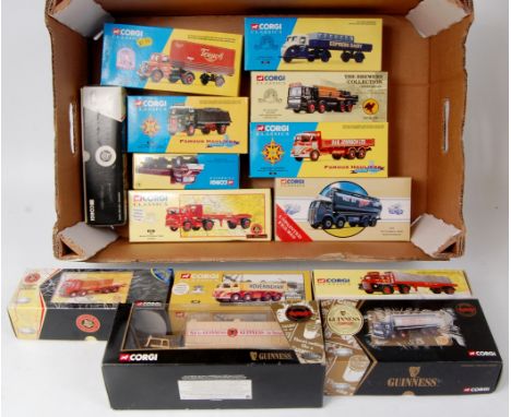 14 boxed Corgi Classics 1/50th scale commercial diecast vehicles, mixed series to include Guinness, BRS, Famous Hauliers and 