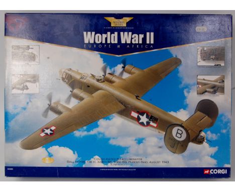 Corgi Aviation Archive 1/72nd scale Consolidated B-24D Liberator, Ball of Fire the 3rd, 328th BS, August 1943, in the origina