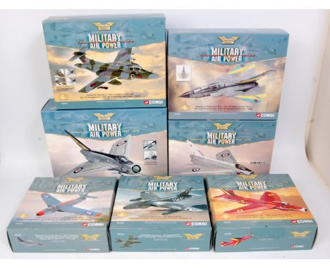 Corgi Aviation Archive 1/72nd scale diecast Military Air Power Boxed group, 7 boxed examples, reference numbers to include AA