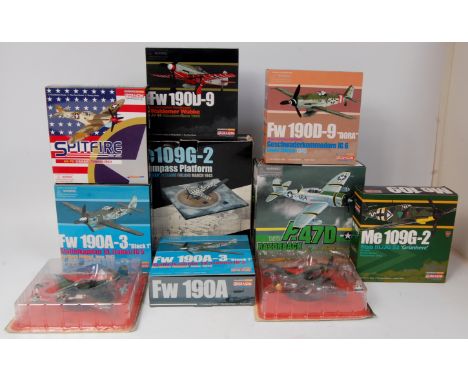 Dragon Wings and other 1/72nd scale diecast aircraft group, 10 boxed as issued examples, to include Dragoon Wings FW 190A, Dr