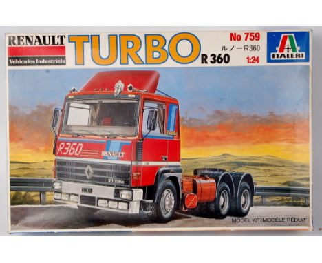 Italeri 1/24th scale plastic kit for a Renault Turbo R360, as issued, in the original box No.759