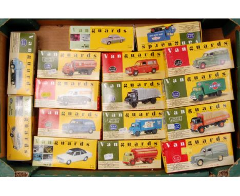 20 boxed 1/43rd scale Vanguards diecast vehicles, all appear as issued, mixed subjects, examples to include Ford Anglia Van, 