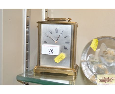 An Acctim battery operated carriage clock 