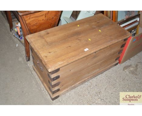 A stripped pine trunk 