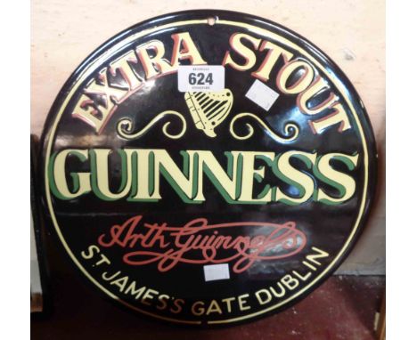 A modern enamel 'Guinness' sign