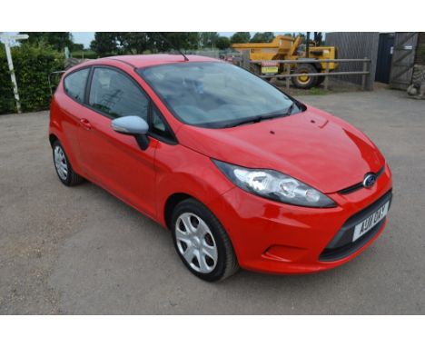 A Ford Fiesta Edge, 1.25L Petrol Manual, Registration AU11 OAY; date of First Registration 17/2/2011, 132554 miles, MOT until