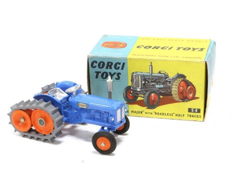 Corgi 54 Fordson Power Major Tractor With Roadless Half Tracks (E box G)