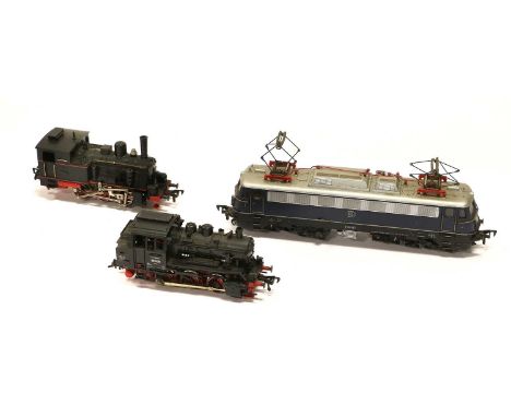 Fleischmann HO Gauge Locomotives 2-10-0 DR 50008, 2-6-0 DR 24074, 2-8-2 DB 41344, 2-8-4T DB 65014, SBB CFF Re4/4 11156 pantog